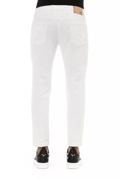 PT Torino - Elegant White Denim Mastery