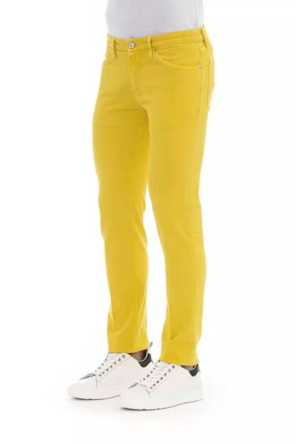 PT Torino - Chic Yellow Button-Up Men's Jeans