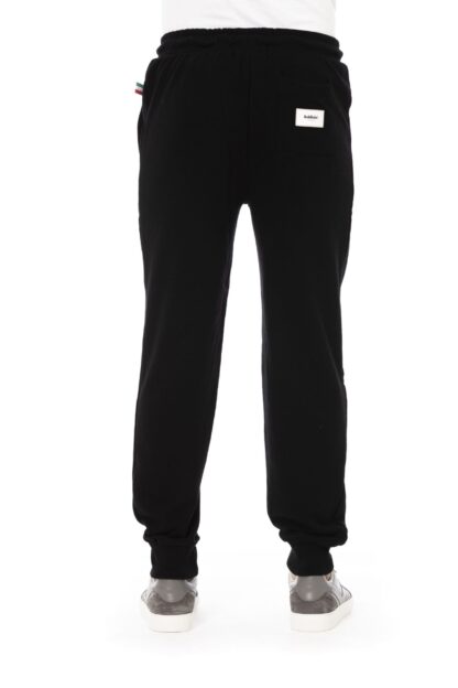 Baldinini Trend - Chic Black Cotton Sport Sweatpants