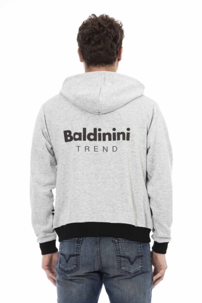 Baldinini Trend - Chic Gray Zippered Cotton Hoodie