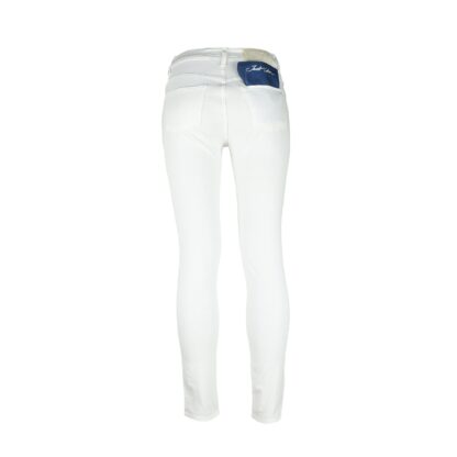 Jacob Cohen - Elegant White Gilda Ladies' Jeans with Pony Skin Patch