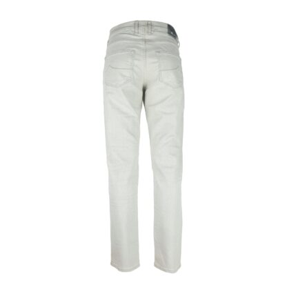 Jacob Cohen - Karen Straight Grey Jeans with Silver Leather Patch