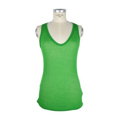 Jacob Cohen - Mint Green Cotton Tank Top - Italian Elegance