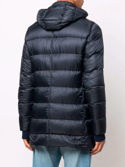 Herno - Elegant Navy Quilted Down Coat