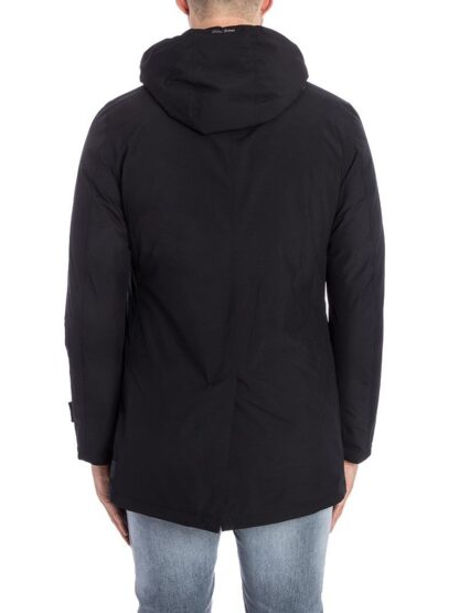 Herno - Elegant Black Down Jacket with Removable Hood