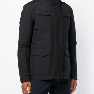 Aquascutum - Elegant Blue Aquascutum Jacket with Removable Hood