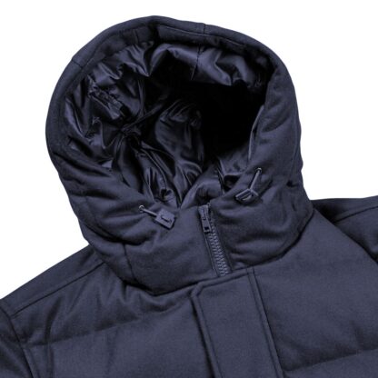 Herno - Sleek Wool-Blend Down Jacket with Hood