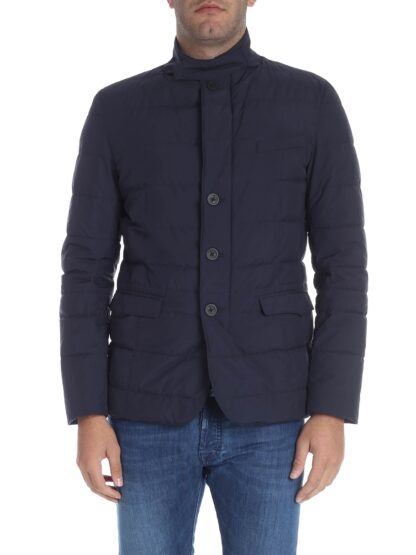 Herno - Elegant Blue Goose Down Jacket