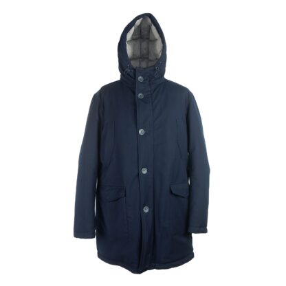 Herno - Elegant Hooded Men's Down Jacket in Blue