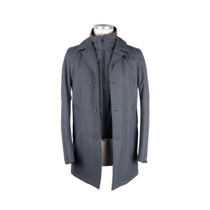 Herno - Elegant Gray Jacket with Removable Padding