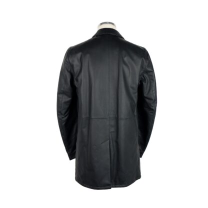 Herno - Timeless Leather Button-Up Jacket