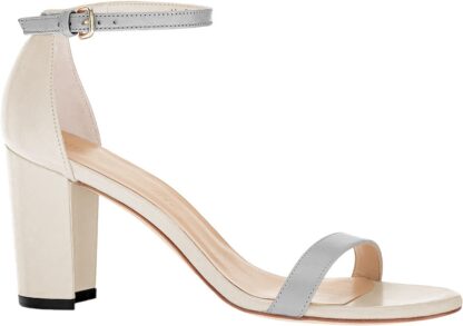 Stuart Weitzman - Nearly Nude Nappa Calfskin Sandals - Heeled Elegance