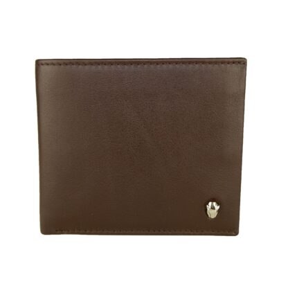 Cavalli Class - Elegant Brown Leather Wallet with Coin Holder