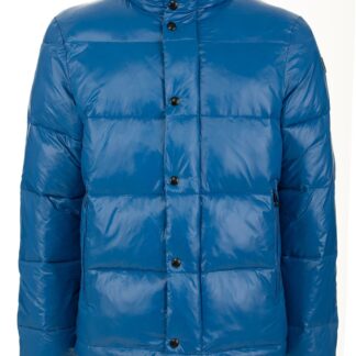 Fred Mello - Mens Red Hooded Down Jacket