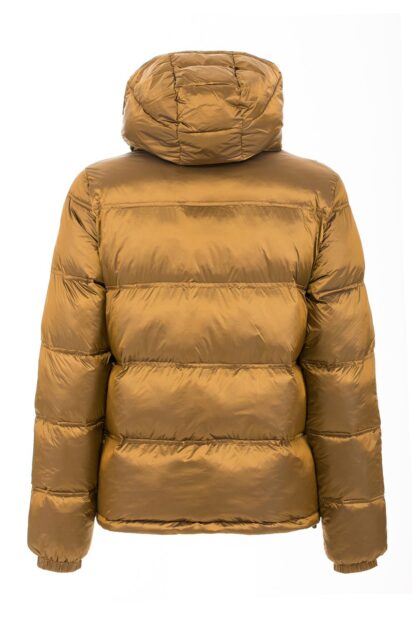 Fred Mello - Chic Yellow Hooded Men's Down Jacket