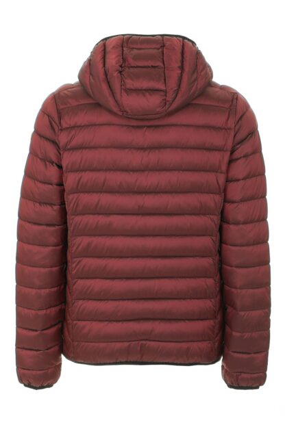 Fred Mello - Quilted Hooded Red Jacket with Zip Pockets