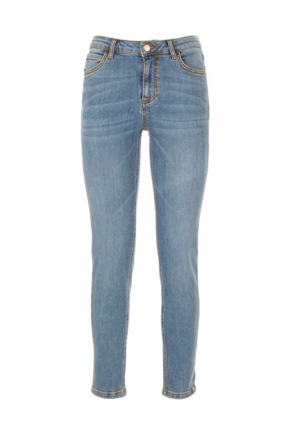 Imperfect - Chic Light Blue Elasticized Denim