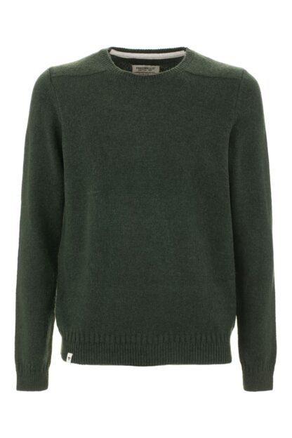 Fred Mello - Chic Green Crewneck Cotton Blend Sweater for Men