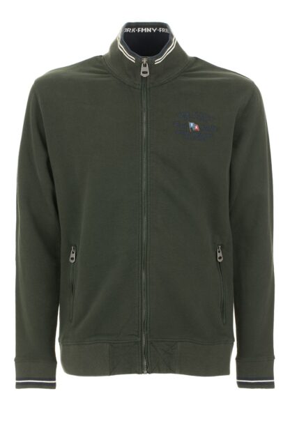 Fred Mello - Classic Green Cotton Jacket with Logo