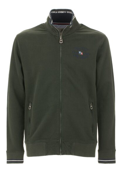 Fred Mello - Classic Green Cotton Jacket with Logo