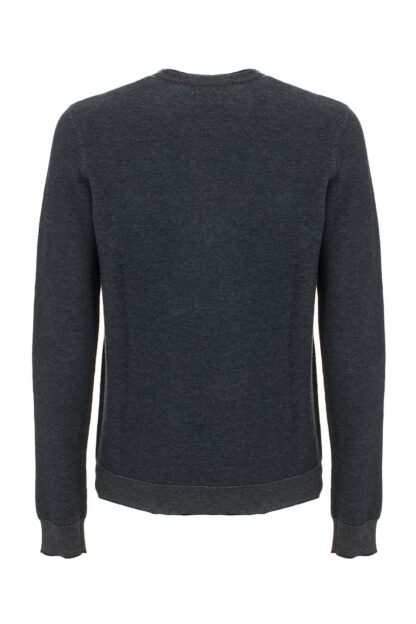 Fred Mello - Chic Blue Crewneck Logo Sweater