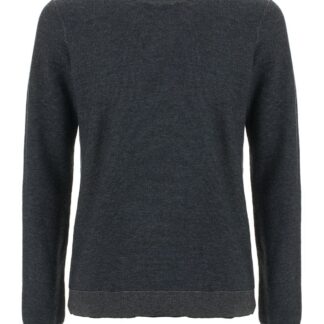 Fred Mello - Chic Melange Blue Crewneck Sweater for Men