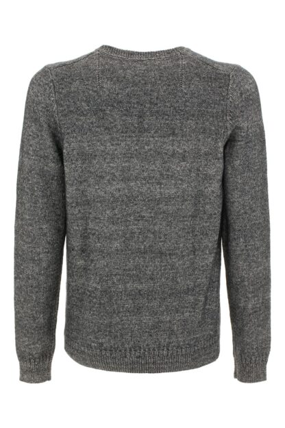 Fred Mello - Chic Melange Blue Crewneck Sweater for Men