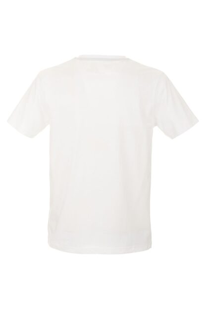 Fred Mello - Elevated White Cotton Tee with Signature Design