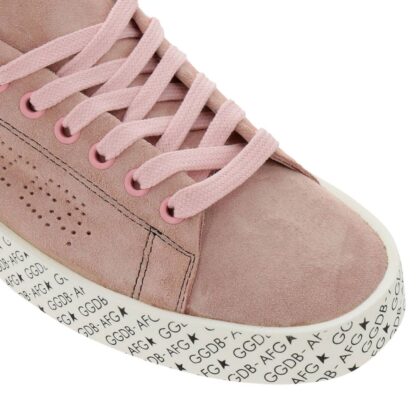 Golden Goose - Chic Pink Leather Sneakers with Rubber Sole