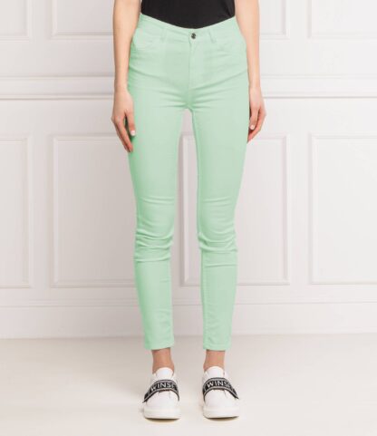 Silvian Heach - Chic Light Green Slim Fit Women's Jeans