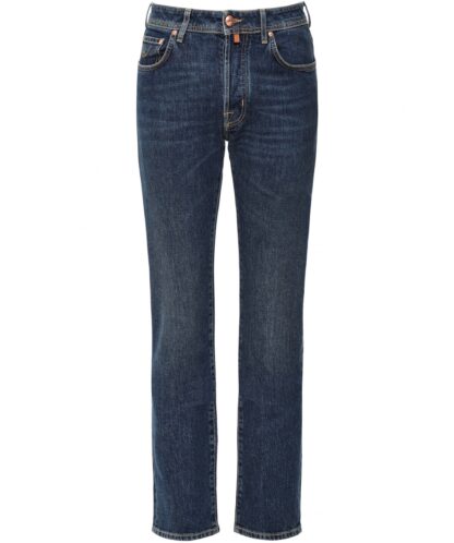 Jacob Cohen - Elegant Slim Fit Suede-Patch Jeans