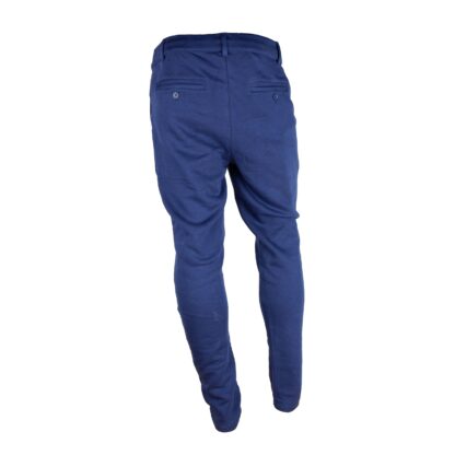 Yes Zee - Sleek Cotton Blend Sweatpants in Blue