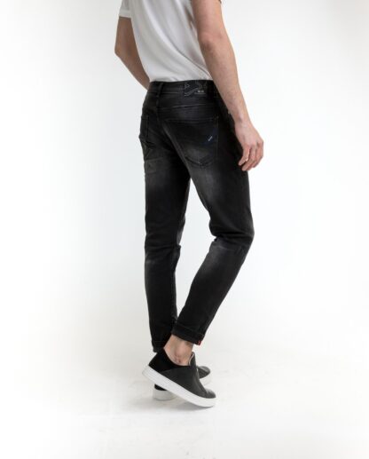 Yes Zee - Sleek Black Cotton Fade Jeans