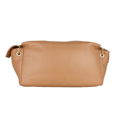 Patrizia Pepe - Elegant Beige Calfskin Shoulder Bag