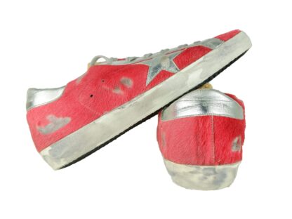 Golden Goose - Red Pony Skin Designer Sneakers