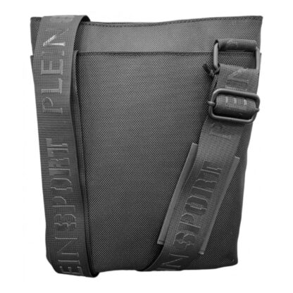 Plein Sport - Sleek Black Sports Messenger Bag with Logo Detail