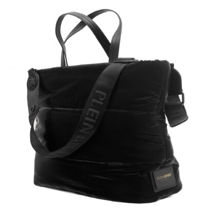 Plein Sport - Glossy Black Designer Shopping Bag