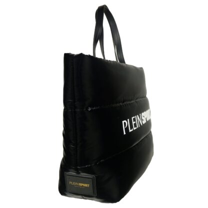 Plein Sport - Glossy Black Designer Shopping Bag