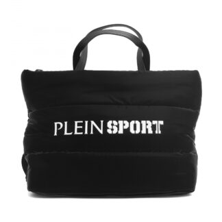 Plein Sport - Sleek Black Crossbody Bag with Iconic Logo