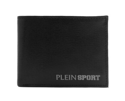 Plein Sport - Sleek Black Wallet with Embossed Logo