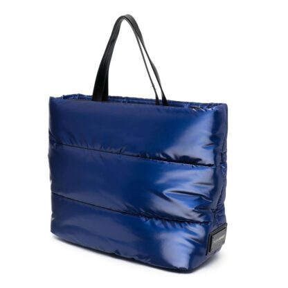 Plein Sport - Glossy Blue Athleisure Shopper Tote