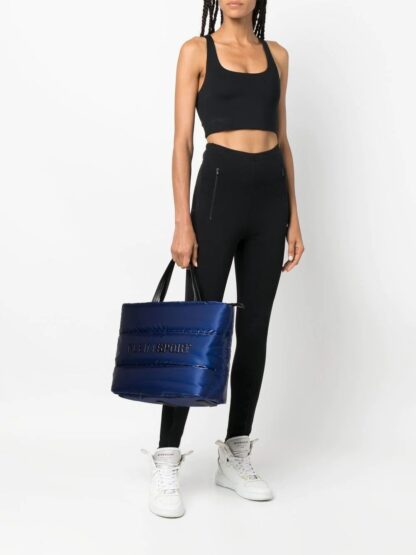 Plein Sport - Glossy Blue Athleisure Shopper Tote