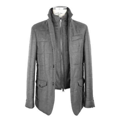 Made in Italy - Elegant Wool-Cashmere Men's Coat