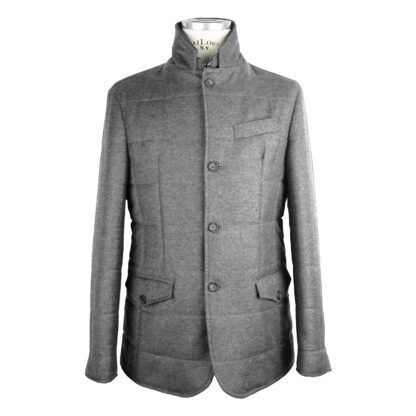 Made in Italy - Elegant Wool-Cashmere Men's Coat