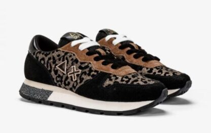 Sun68 - Chic Animalier Sparkle Sneakers for Women