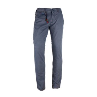 Yes Zee - Blue Cotton Men Trouser