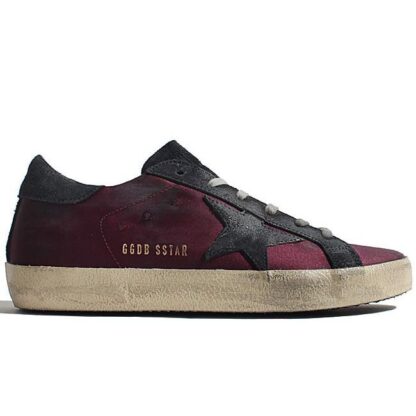 Golden Goose - Dark Violet Italian Sneakers with Suede Accents