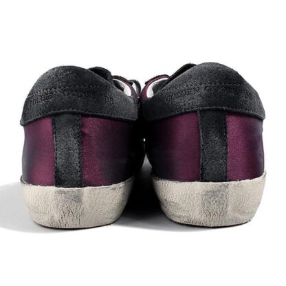 Golden Goose - Dark Violet Italian Sneakers with Suede Accents