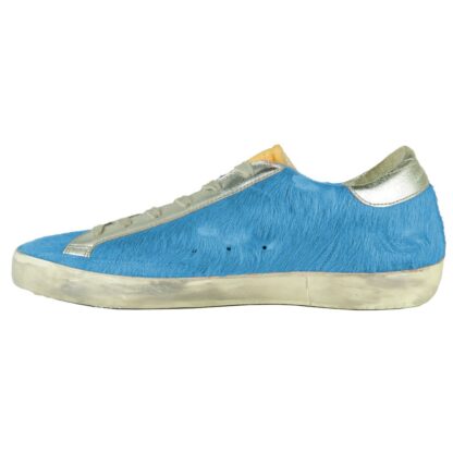 Golden Goose - Elegant Light Blue Pony Sneakers