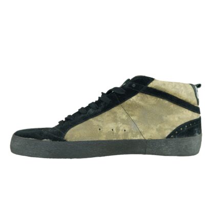 Golden Goose - Sleek Black and Beige Suede Sneakers